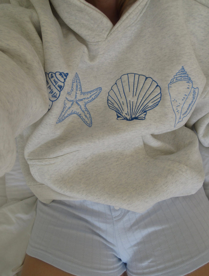 Sweat Capuche Marin : Douceur Brodé & Confort Décontracté