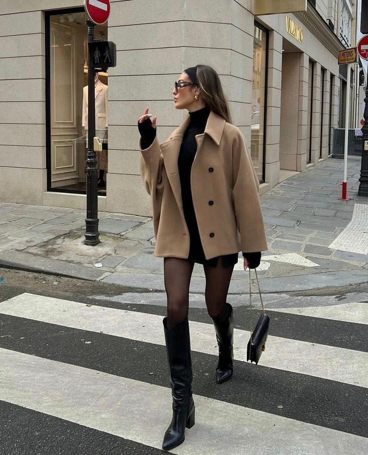 Manteau Court : Élégance Simple & Tendance Hivernale
