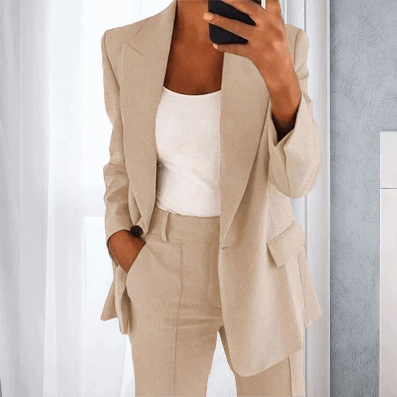 Jacqueline | Ensemble Blazer et Pantalon Femme | Ensemble Stylé - Looksy