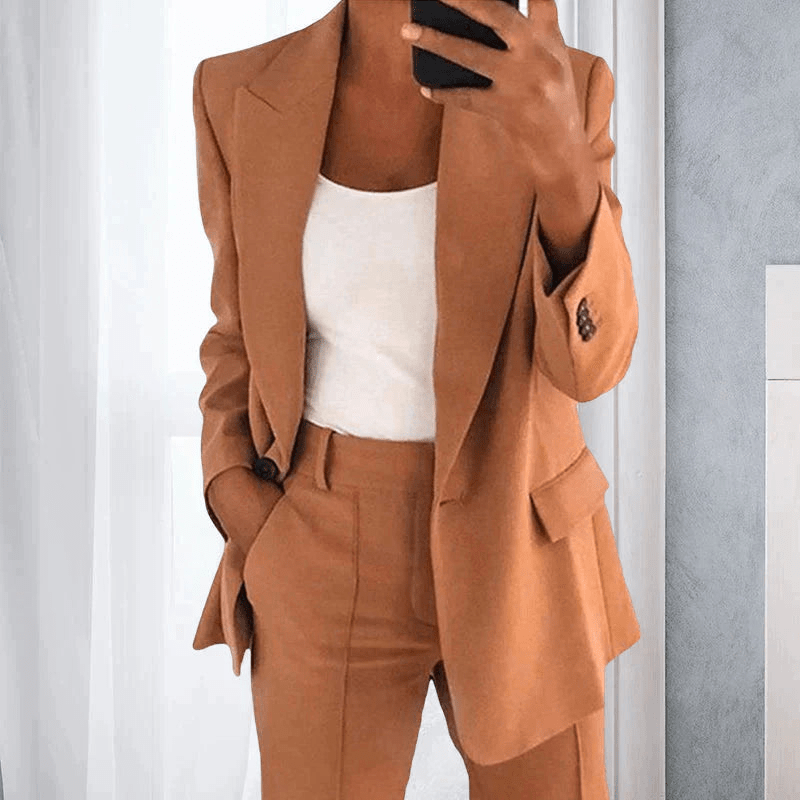 Jacqueline | Ensemble Blazer et Pantalon Femme | Ensemble Stylé - Looksy