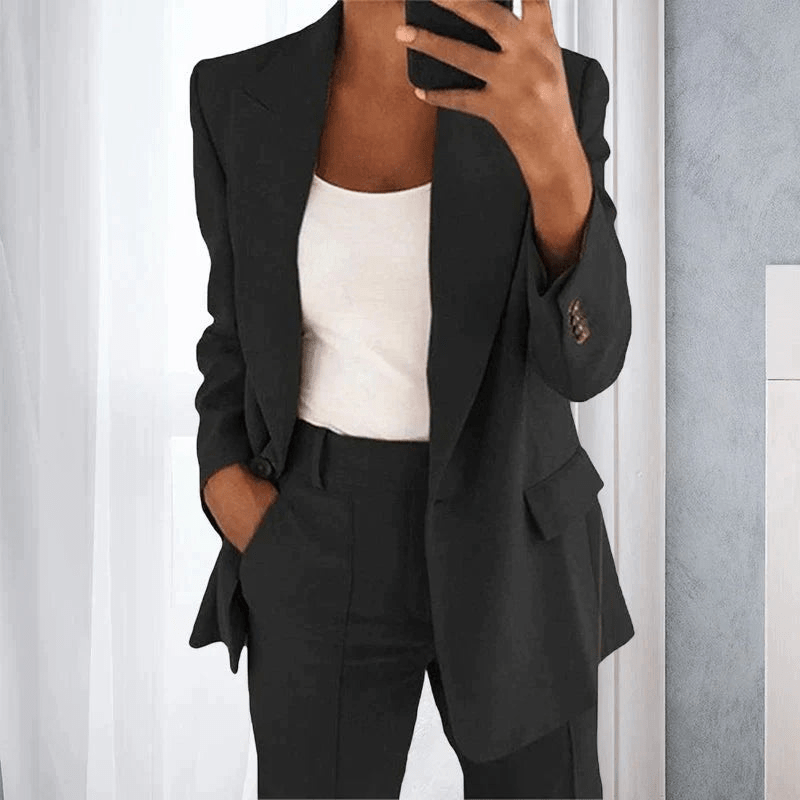 Jacqueline | Ensemble Blazer et Pantalon Femme | Ensemble Stylé - Looksy