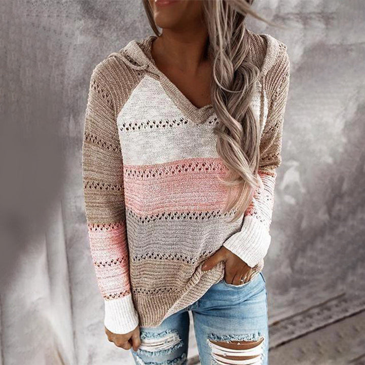 Vera pull femme col V élégant et confortable au quotidien