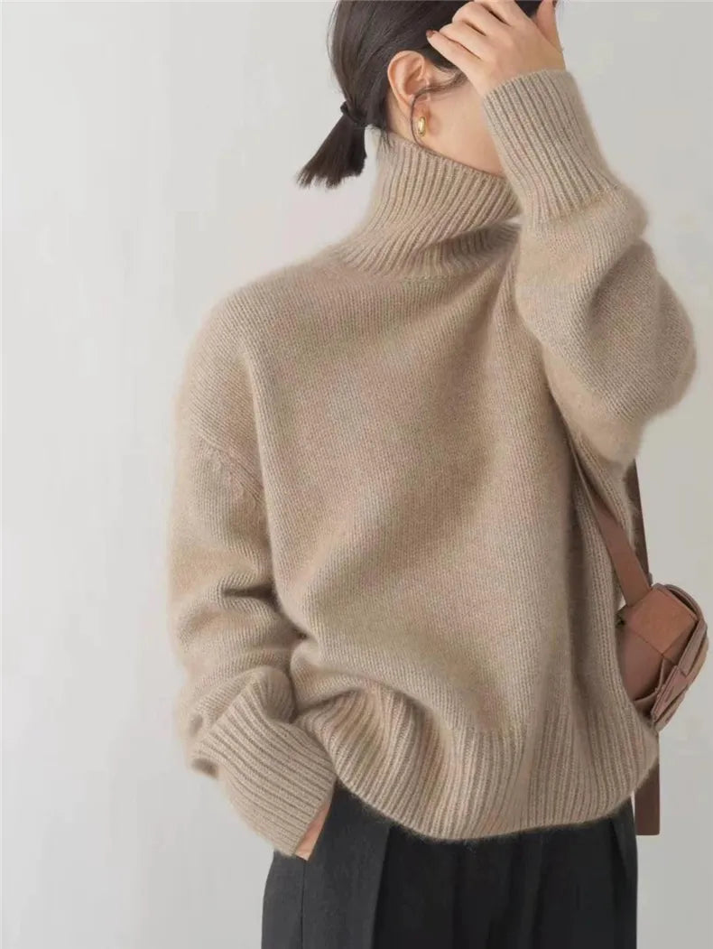 Pull Col Roulé Oversize – Édition Limitée | Chaleur & Élégance Assurées