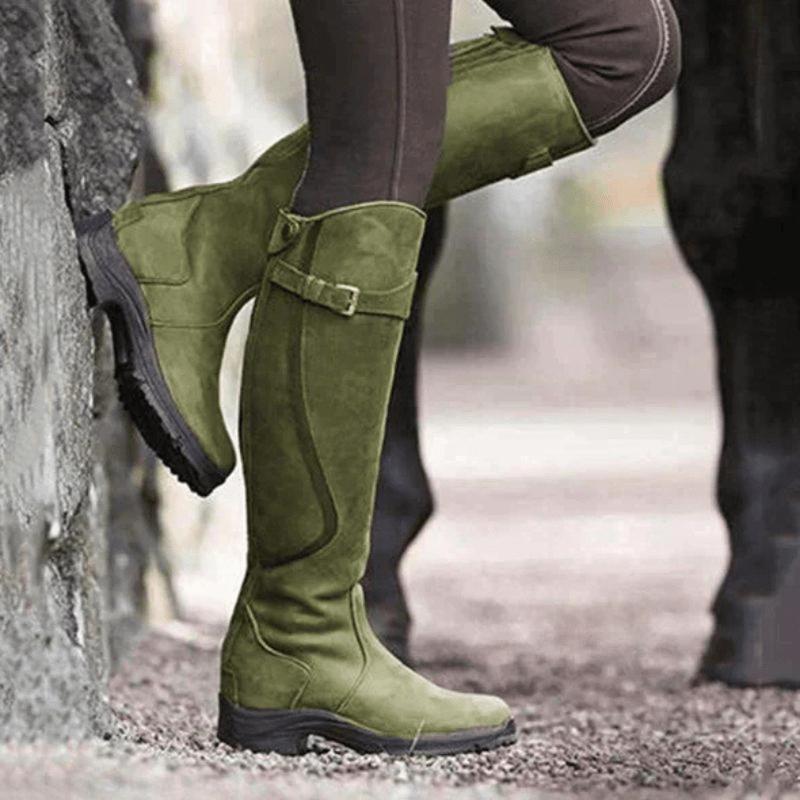 Marie - Laure | Bottes Hautes Extérieures pour Femme | Chaudes - Looksy