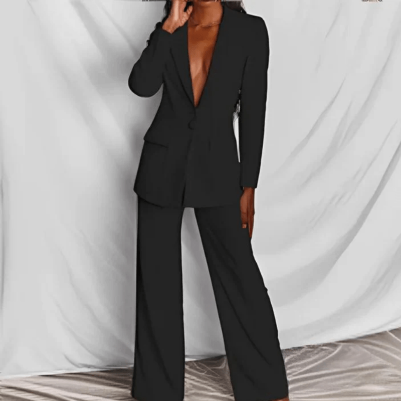 Martine | Ensemble Tailleur Pantalon Femme | Tenue Formelle - Looksy