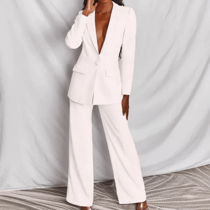 Martine | Ensemble Tailleur Pantalon Femme | Tenue Formelle - Looksy