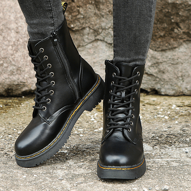 Maxime | Bottines à Lacets Femme | Semelle Compensée - Looksy