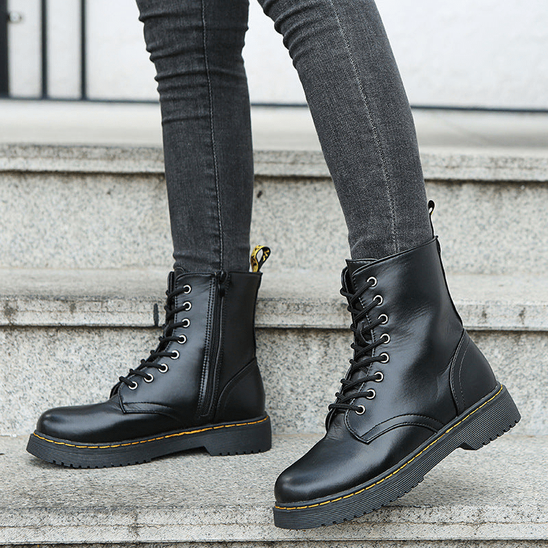 Maxime | Bottines à Lacets Femme | Semelle Compensée - Looksy