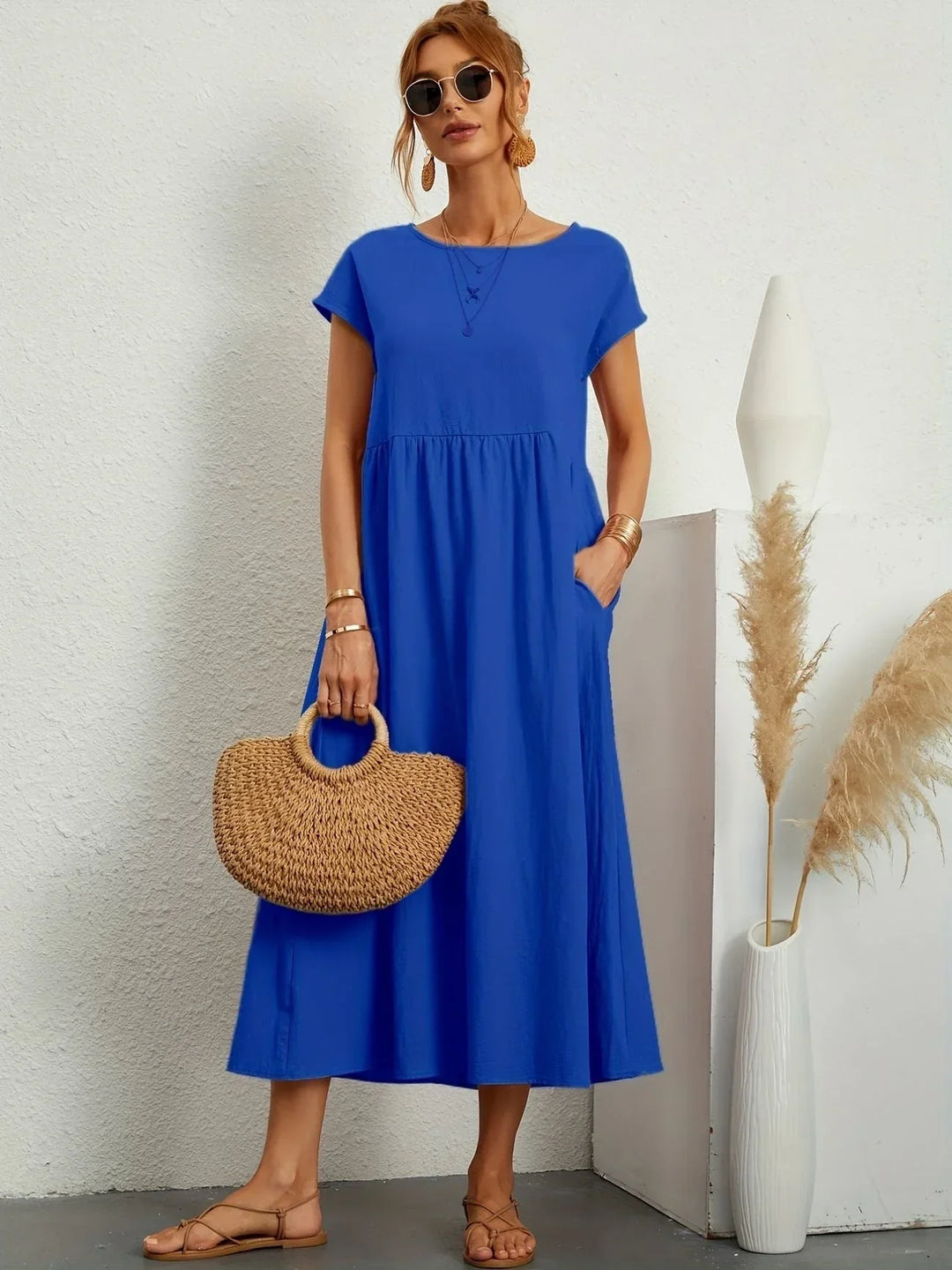 Robe Longue Ample Femme - Élégance Estivale Confort