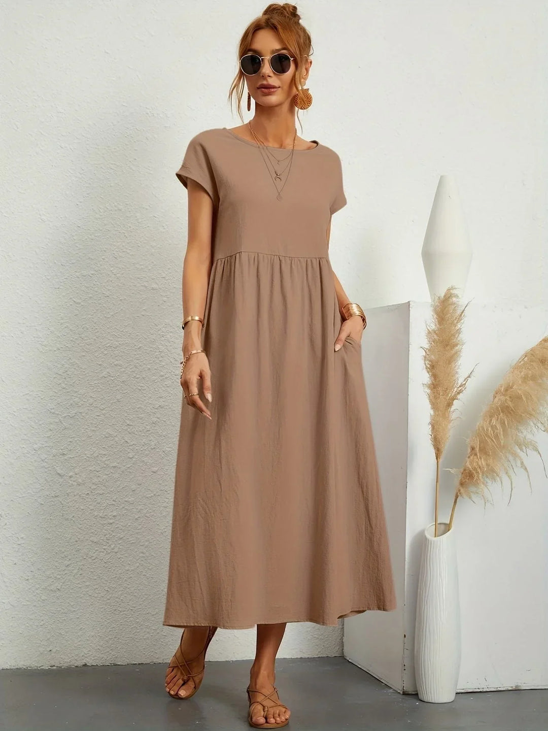 Robe Longue Ample Femme - Élégance Estivale Confort