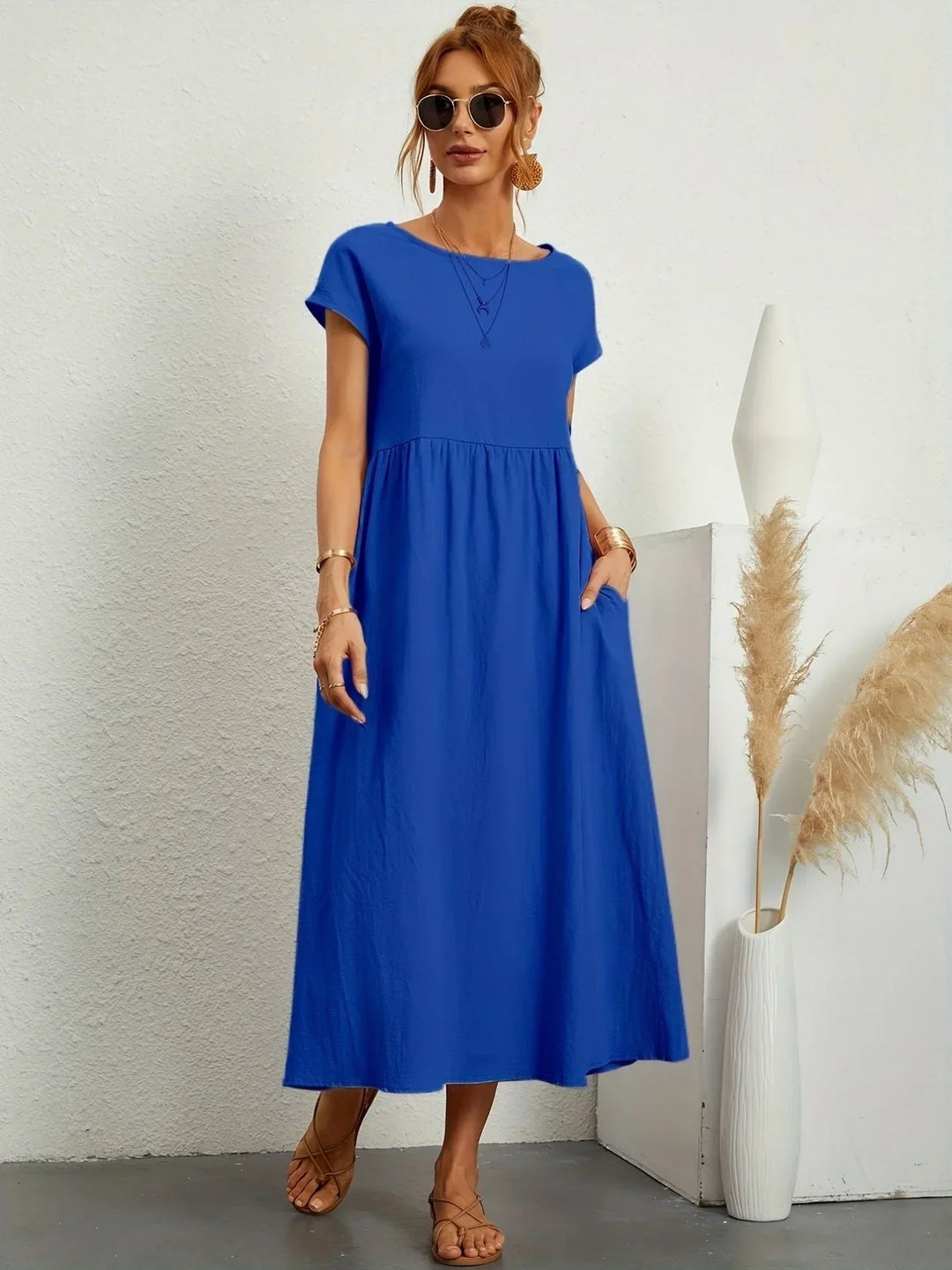 Robe Longue Ample Femme - Élégance Estivale Confort