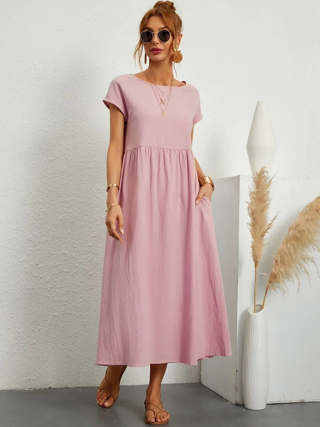 Robe Longue Ample Femme - Élégance Estivale Confort