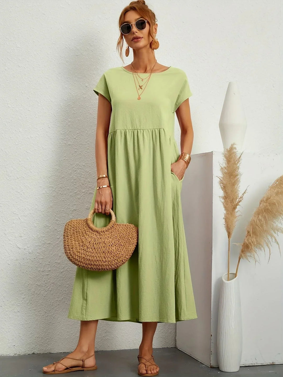 Robe Longue Ample Femme - Élégance Estivale Confort