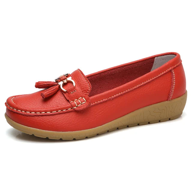 Mocassins Orange – Confort & Élégance Qui Se Démarquent