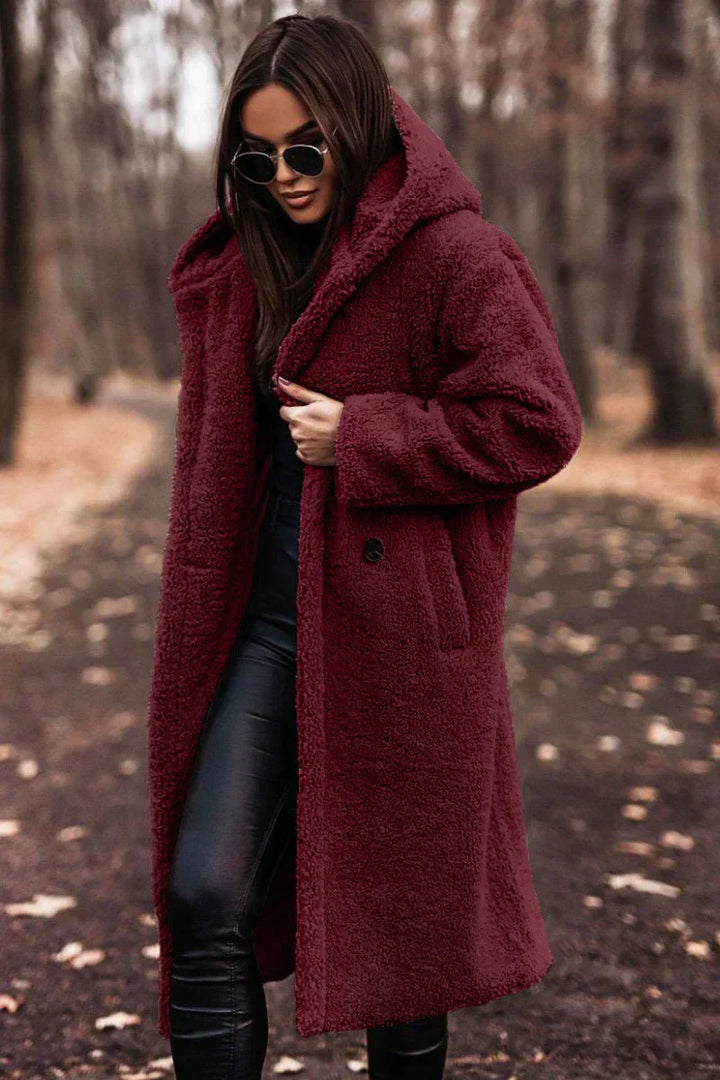 Manteau Long Fausse Fourrure Douce | Chaleur & Élégance Hiver
