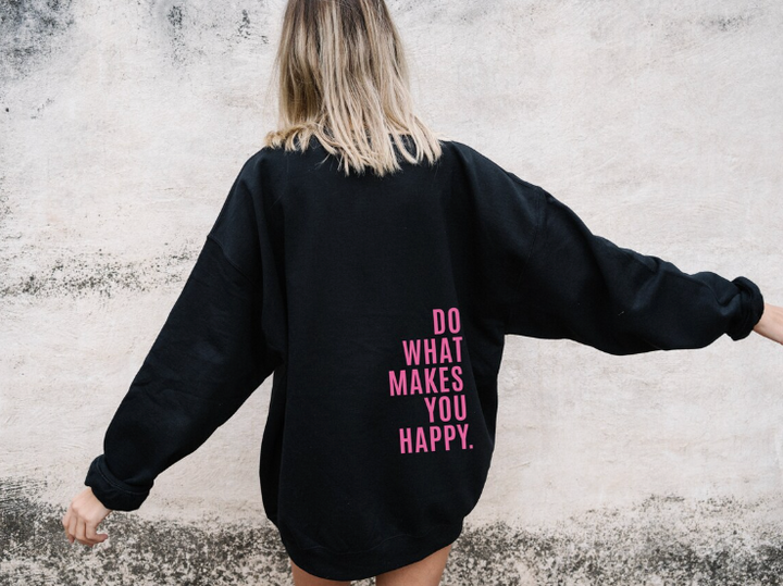 Sweat Oversize Capuche Message Positif Femme - Confort & Style