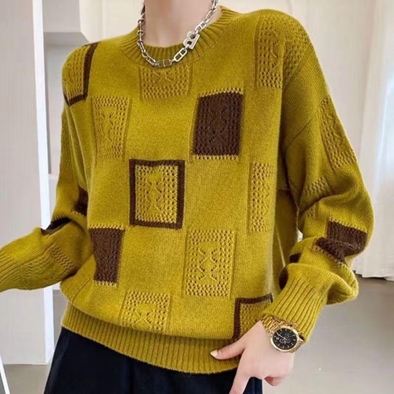 Pull Graphique Chic : Tricot Doux, Style Moderne & Original