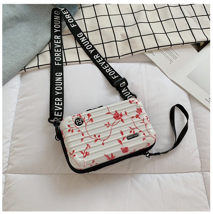 Sac Bandoulière Rigide Noir Design Valise - Petit Sac Tendance Urbain