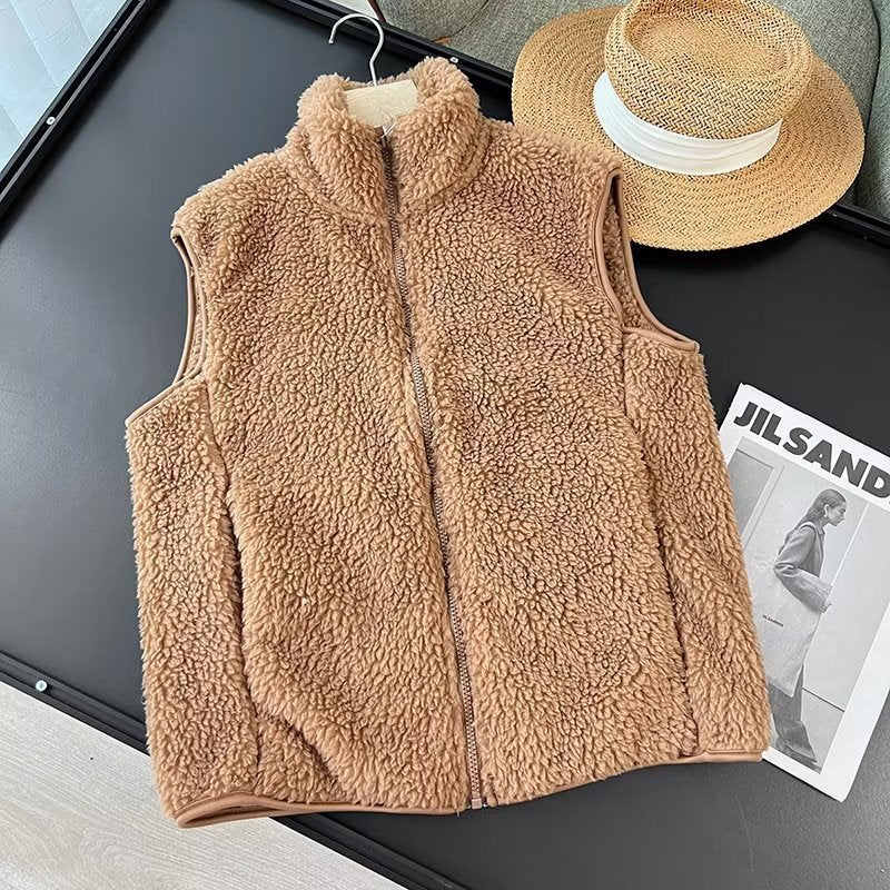 Gilet Sans Manches Fausse Fourrure Doux & Chaleureux - Style Cosy Tendance