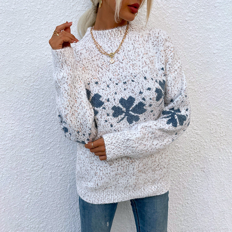 Pull Hiver Flocon Femme - Chaleur Cosy Style Festif