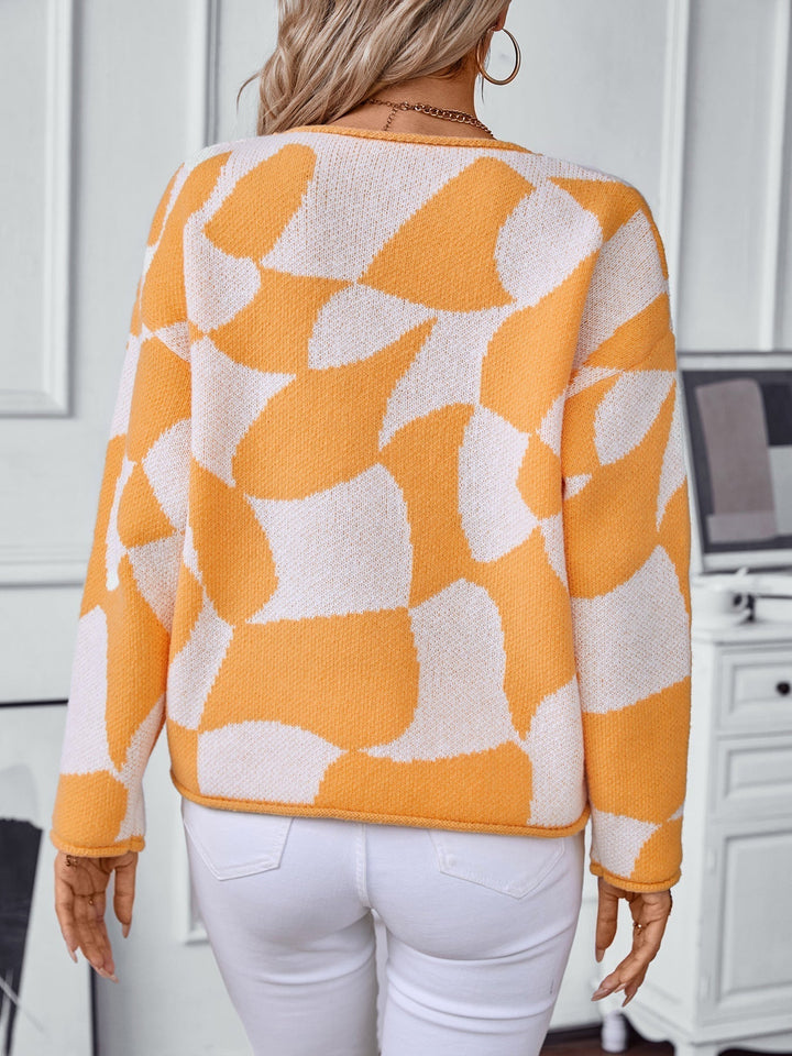 Pull Graphique Tendance : Tricot Doux & Confortable