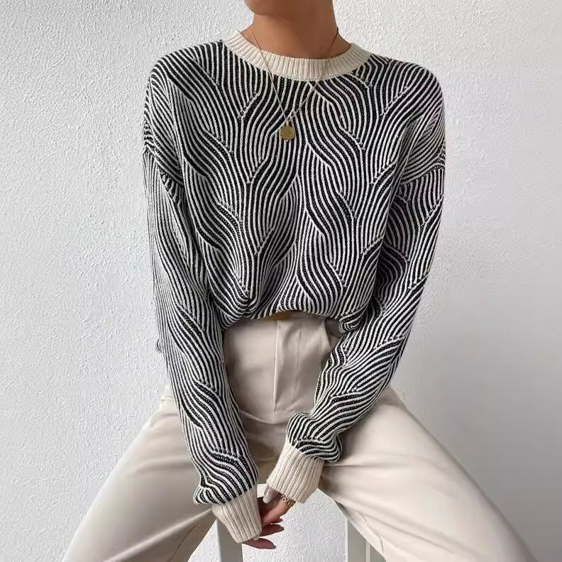 Pull Rayé Texturé : Confort Élégant & Original