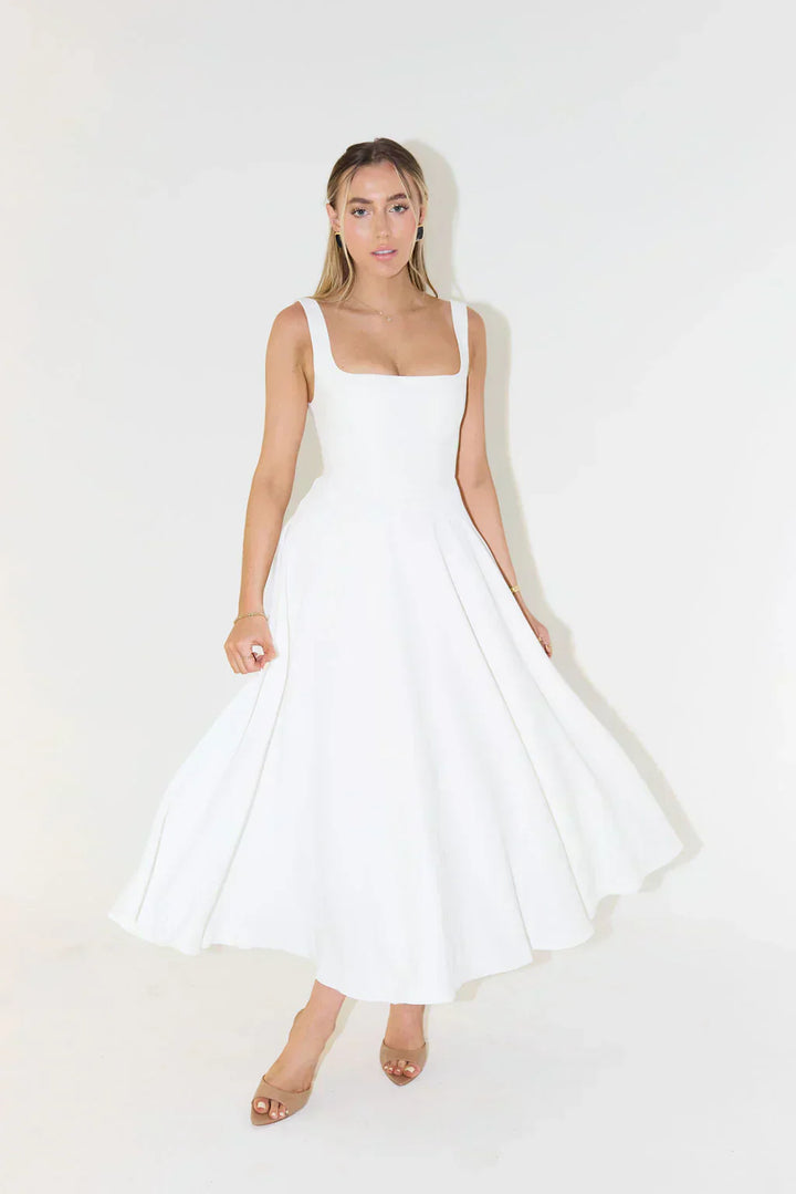 Robe Longue Évasée Femme - Élégante Fluide & Intemporelle