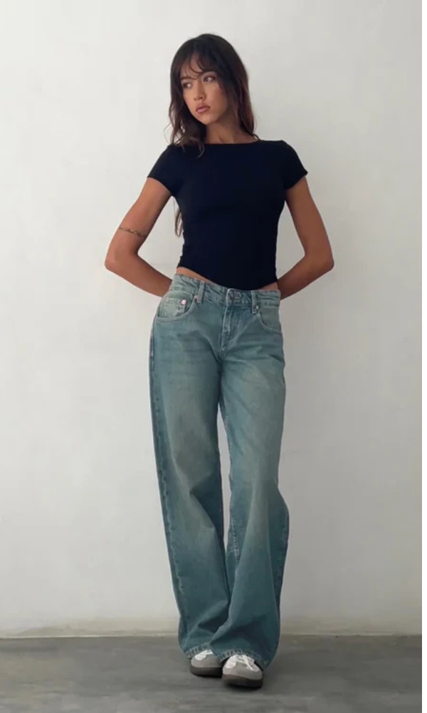 Jean Large Taille Haute : Confort Élégant et Style Rétro Chic