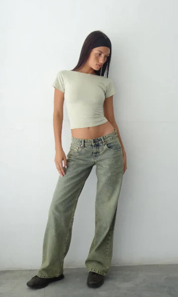 Jean Large Taille Haute : Confort Élégant et Style Rétro Chic