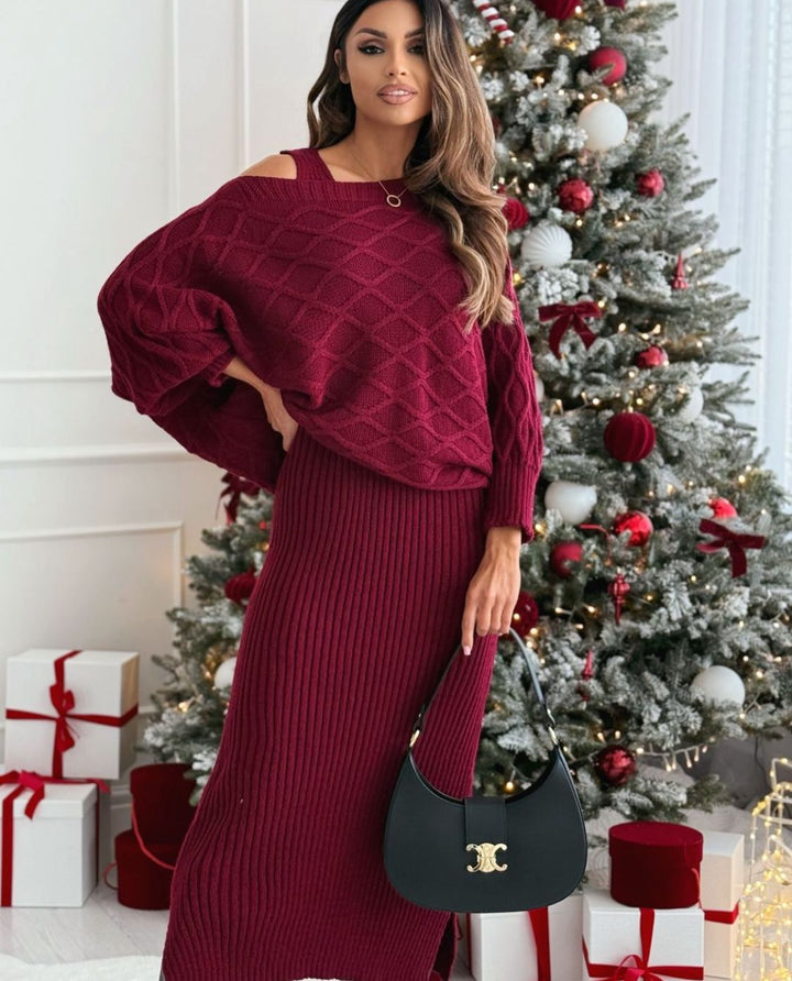 Ensemble Tricot 2 Pièces Femme - Confort Élégant & Tendance