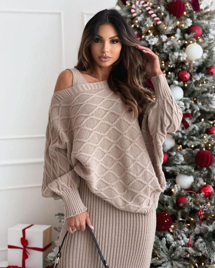 Ensemble Tricot 2 Pièces Femme - Confort Élégant & Tendance