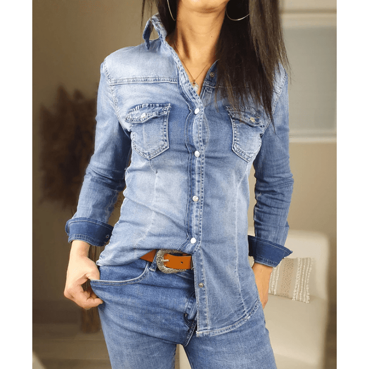 Priscilla | Chemise Classique Ajustée Pour Femme | Manches Longues - Looksy