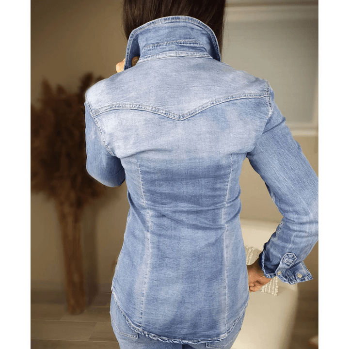Priscilla | Chemise Classique Ajustée Pour Femme | Manches Longues - Looksy