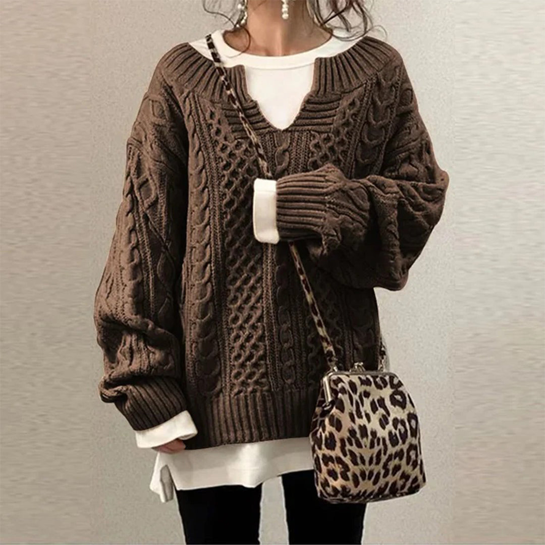 Sophie pull femme en maille casual doux et polyvalent