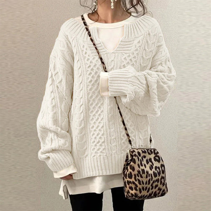 Sophie pull femme en maille casual doux et polyvalent