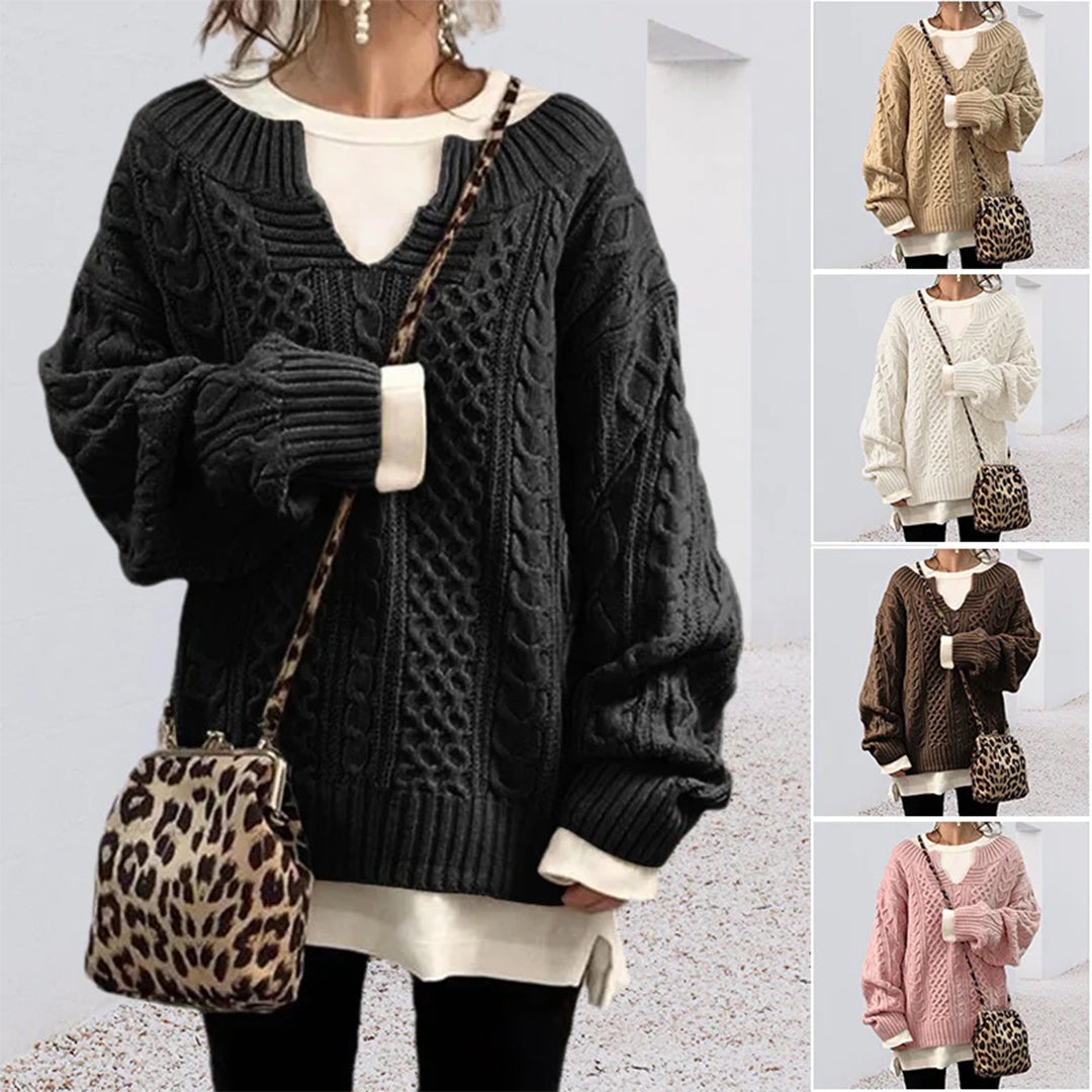 Sophie pull femme en maille casual doux et polyvalent