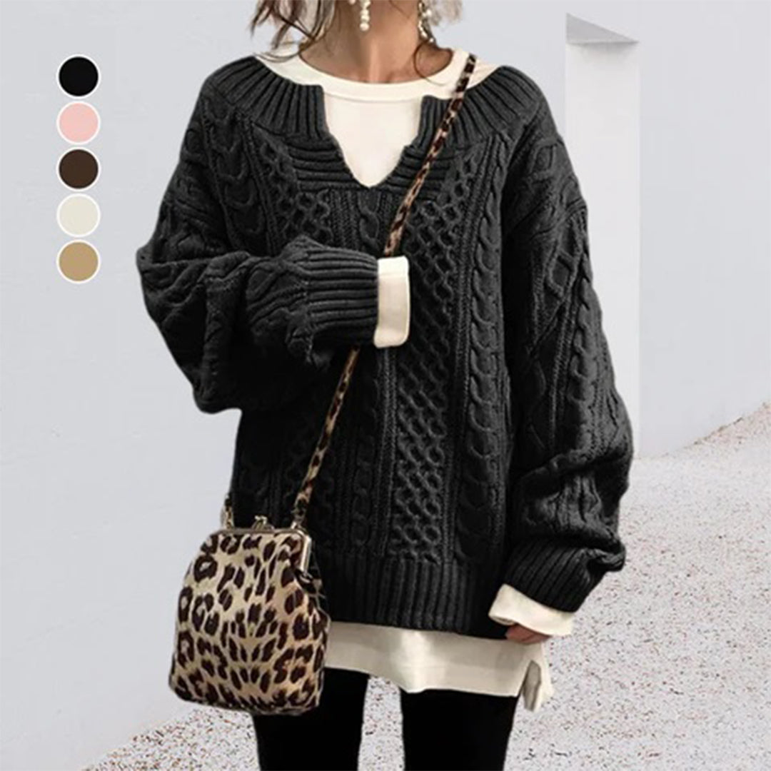 Sophie pull femme en maille casual doux et polyvalent
