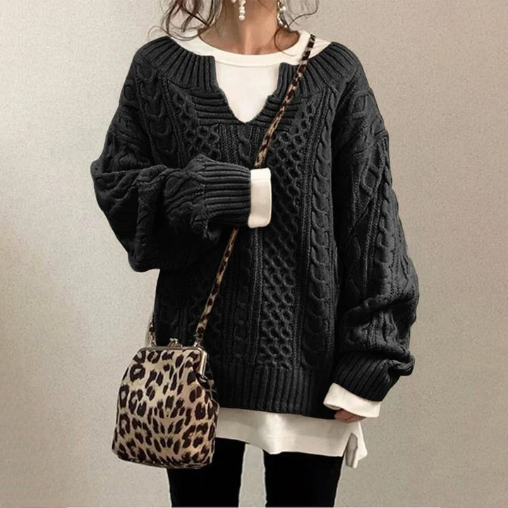 Sophie pull femme en maille casual doux et polyvalent