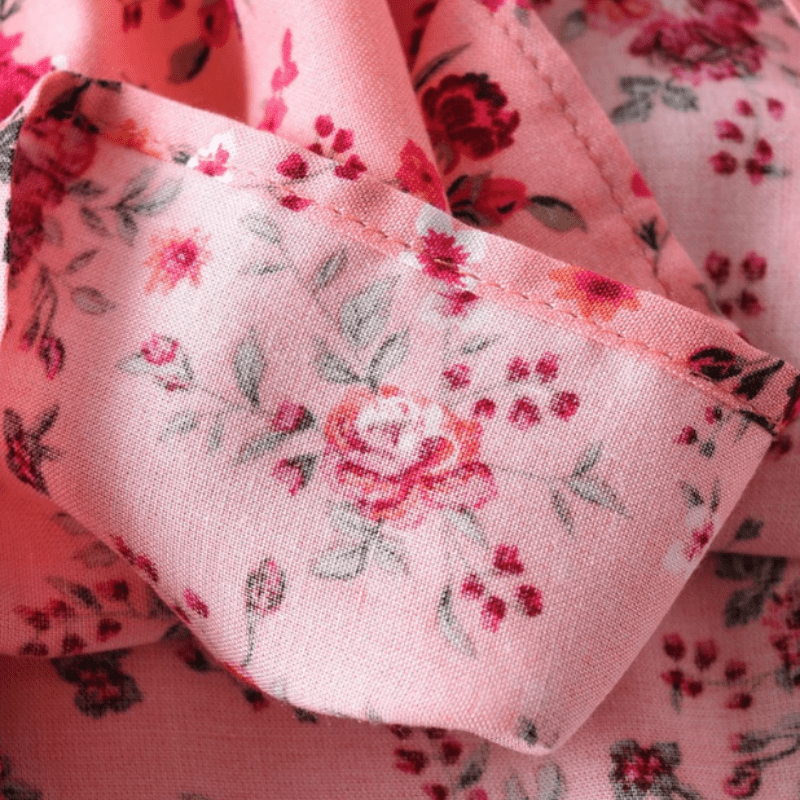 Rafaela | Tunique Bohème Fleurie Femme | Boutons & Nœud - Looksy