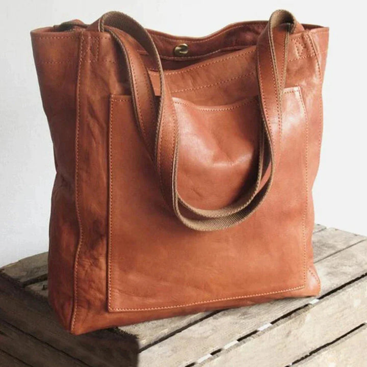 Sac Cabas Cuir Grand Élégant Business