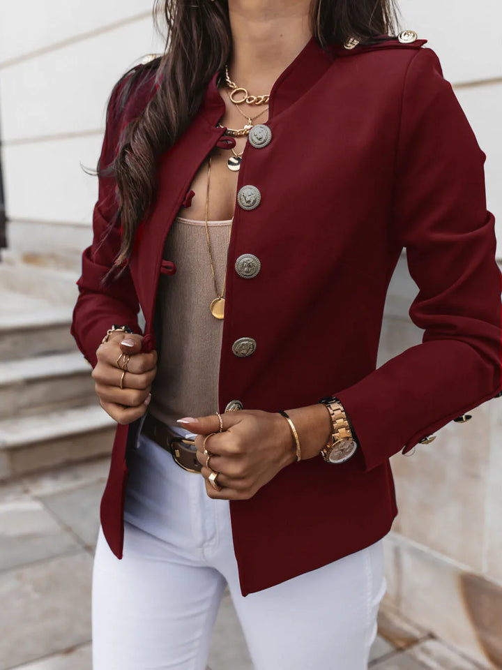 Blazer Militaire Chic – L’Alliance Parfaite du Raffinement et du Style