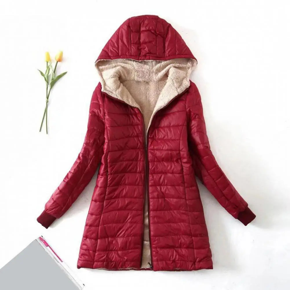 Doudoune Longue Capuche Doublée | Chaleur Hiver Femme