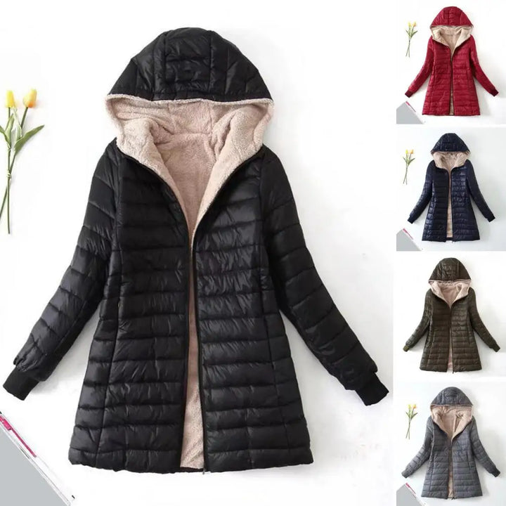 Doudoune Longue Capuche Doublée | Chaleur Hiver Femme