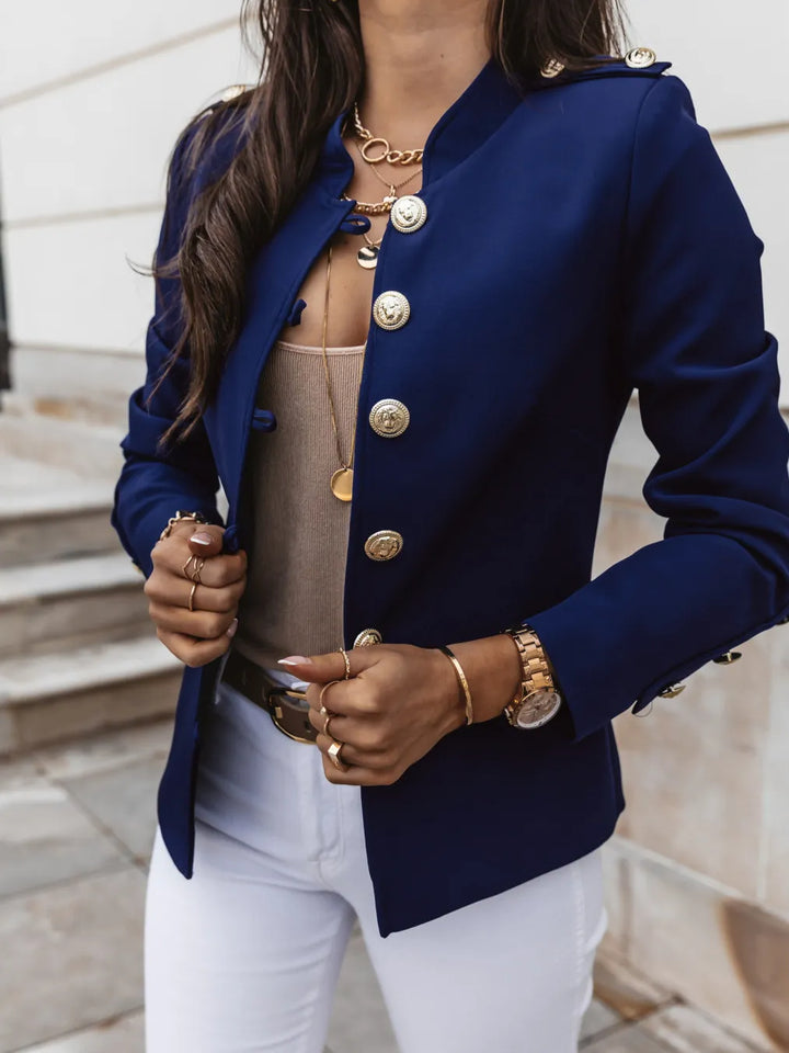 Blazer Militaire Chic – L’Alliance Parfaite du Raffinement et du Style