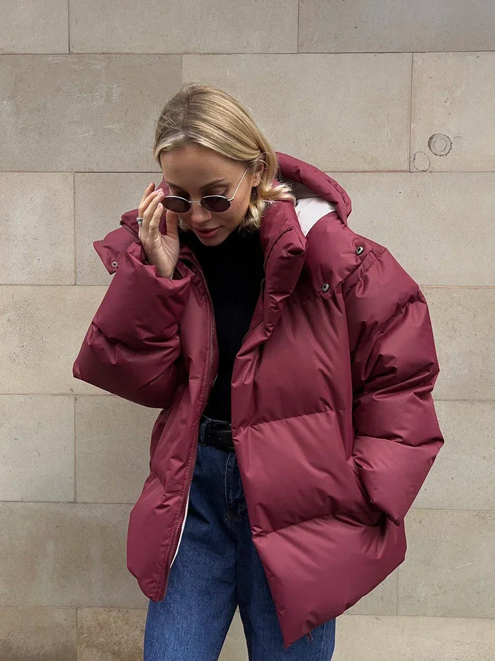 Doudoune Oversize Capuche Femme - Confort Chaude & Tendance