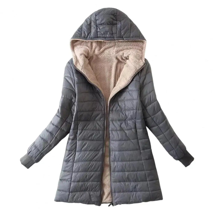 Doudoune Longue Capuche Doublée | Chaleur Hiver Femme