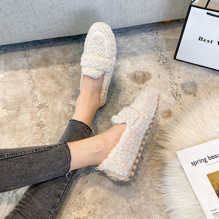 Mocassins Doublés en Laine – La douceur à chaque pas