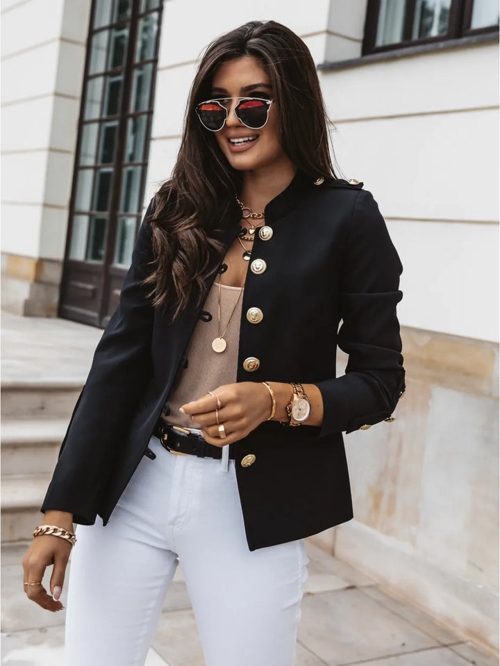 Blazer Militaire Chic – L’Alliance Parfaite du Raffinement et du Style