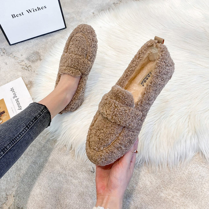 Mocassins Doublés en Laine – La douceur à chaque pas