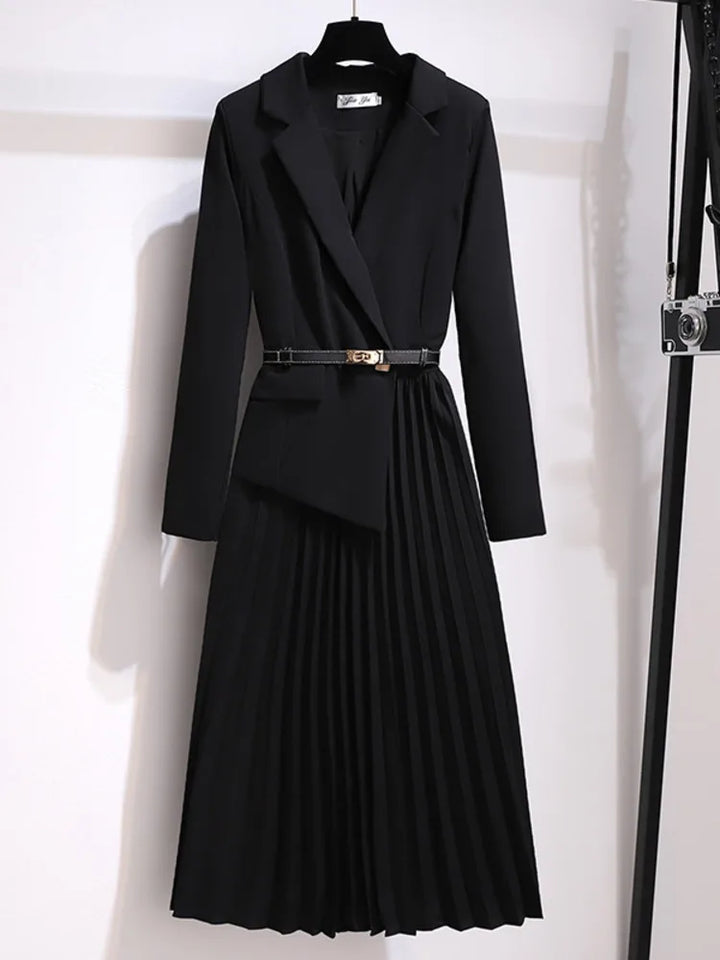 Robe Blazer Plissée | Élégante | Chic et Structurée